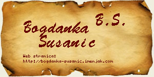 Bogdanka Susanić vizit kartica